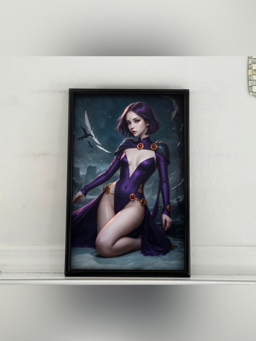 Teen Titans Raven Art pinup girl Poster